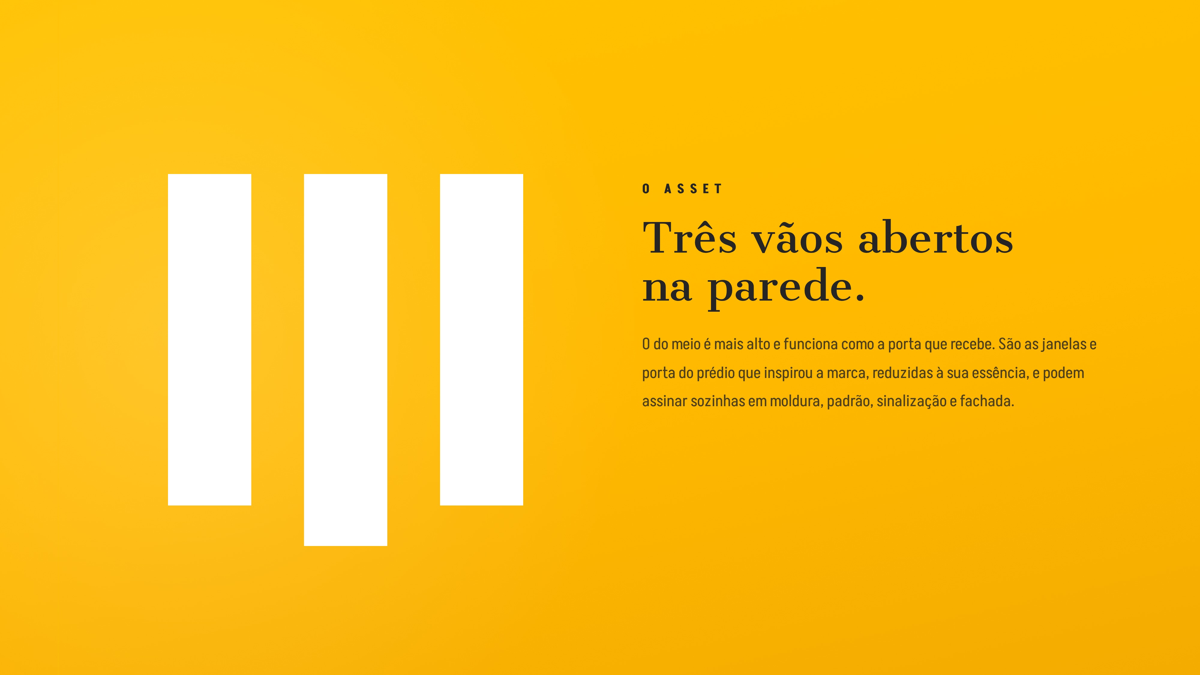 Três vãos verticais no sistema gráfico da DRL.