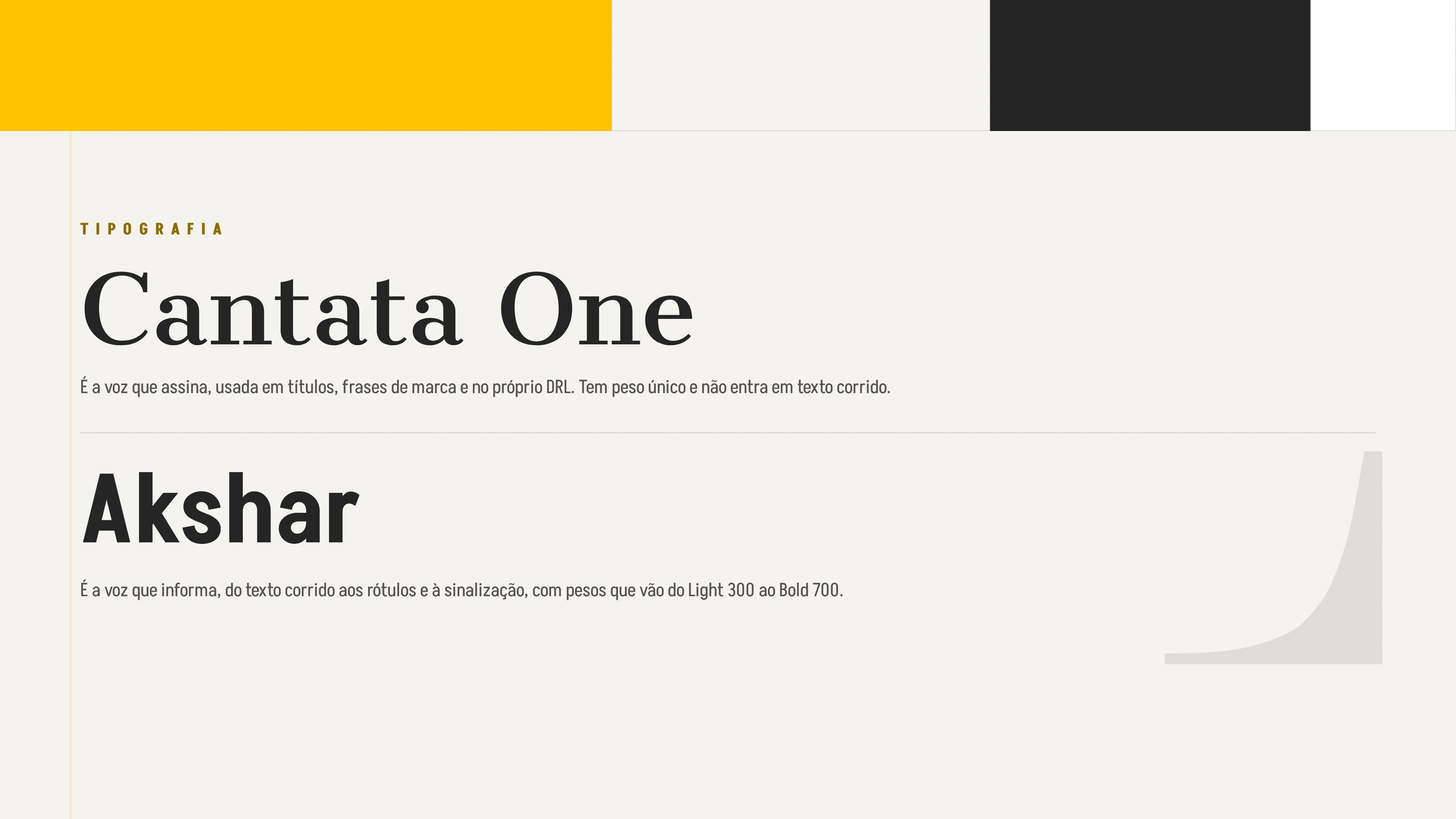 Tipografia da DRL: Cantata One e Akshar.